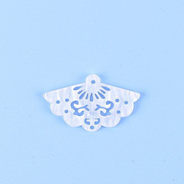 Wholesale DIY Jewelry Accessories Acetate Hollow Fan Token Hairpin Imitation Shell Earrings Hot on Sale