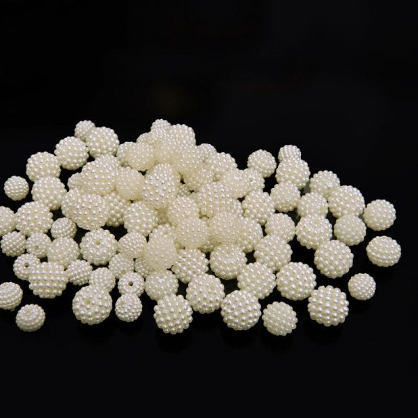 Wholesale 100pcs ABS Bayberry Beads Gypsophila Imitation Pearl Ball Wedding Flower Ball DIY Beads Online Sale