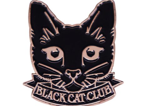 Wholesale Cute Black Cat Badge Cartoon Clothes Backpack Accessories Brooch Cheap