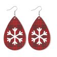 Wholesale 2 Pair Pack Christmas Elk Snowman Skin Earrings Are Popular Snowflake Earrings For Sale