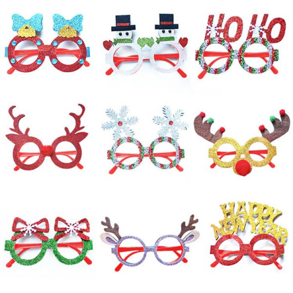 Wholesale New Christmas Decoration for Adults Kids Toys Gifts for The Elderly Snowman Antlers Creative Glasses Online Sale