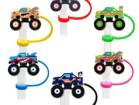 Wholesale 10pcs Off-road Racing Creative Cartoon 8 10mm Silicone Dustproof and Anti Overflow Straw Cover on Sale