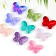 Wholesale 100pcs 10 * 14.5mm Gradient Fat Butterfly Glass Straight Hole DIY Beads For Cheap