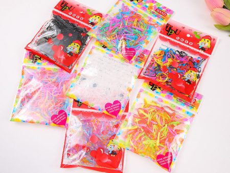 Wholesale Bagged children s does elastic circle cute disposable children s rubber band Sale