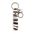 Wholesale 2pcs Western Style Animal Fur Pattern Camouflage Genuine Leather Personalized Handmade Keychains Discount