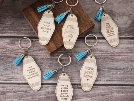 Wholesale Wooden Tassel English Letter Creative Earrings Cheap