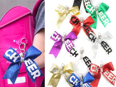 Wholesale 5pcs Cheerleading Shiny Fashion Accessories Keychains on Sale