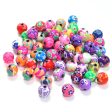 Wholesale 50pcs 6-12mm Printed Round Colored Polymer Clay Diy Beads Online Hot Sale