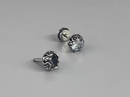 Men s Retro American Minimalist Design Titanium Steel Male Hooligan Earrings Online Sale