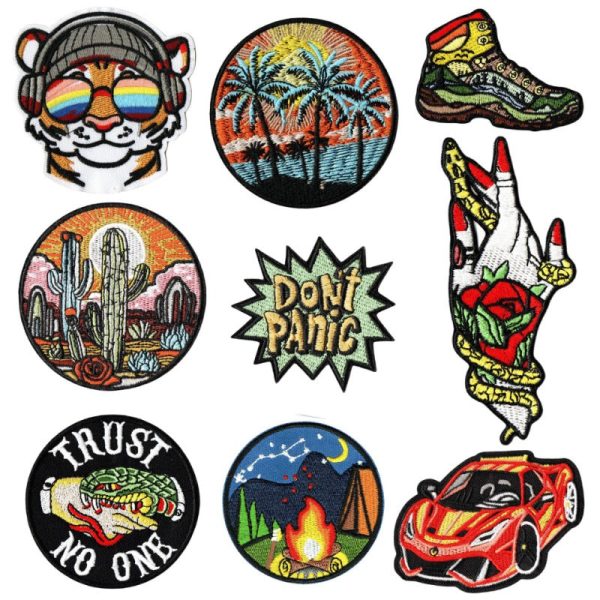 Wholesale Personalized Badge Campus Style Sleeve Badge Chest Badge Clothing Accessories Embroidery Ironable Digital Badge Patch Online Hot Sale