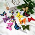 Wholesale Colorful Embroidered Butterfly Fabric Patch Down Jacket Jeans Hole Repair Stickers Handmade DIY Clothing Accessories Decorative Patch on Sale