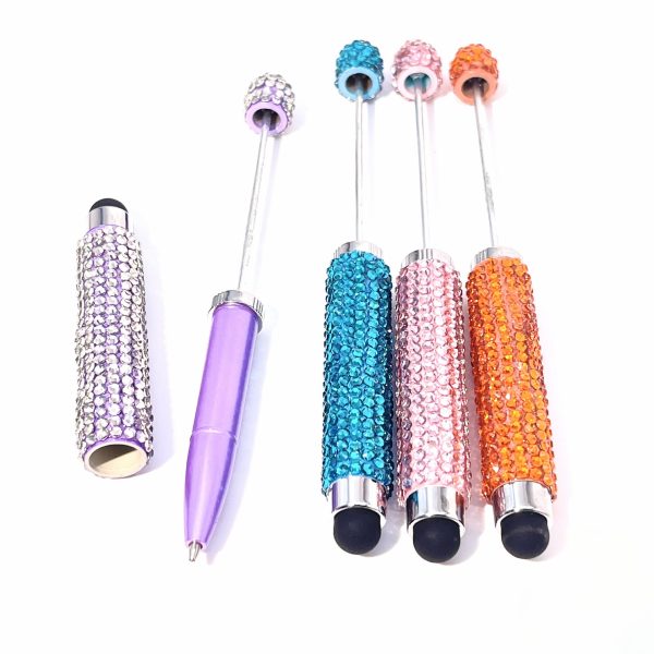 Wholesale A Multi-purpose Ballpoint Pen with A Diamond-filled Touchscreen Hand-set Diamond Online Hot Sale