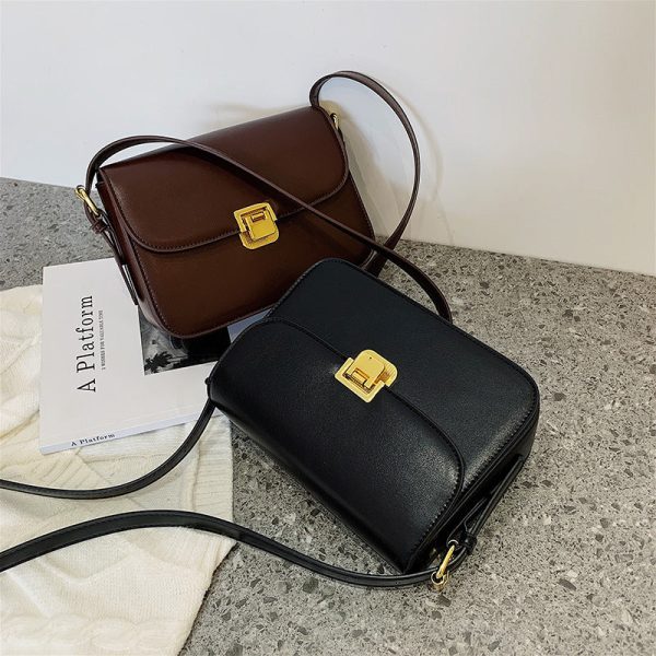 Wholesale Autumn and Winter New PU Texture Crossbody Crossbody Solid Color Simple Small Square Bag For Cheap