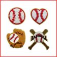 Wholesale 10pcs Baseball Softball Volleyball Blue Ball Football Towels Embroidered Patches Supply