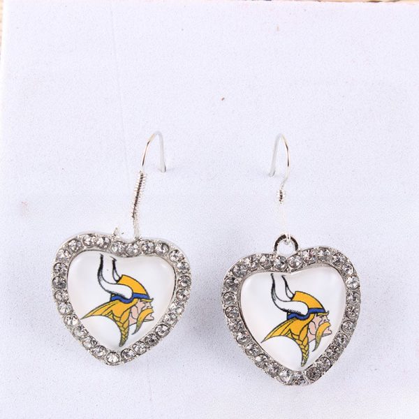 Wholesale Peach Dot Diamond Logo Earrings For Sale