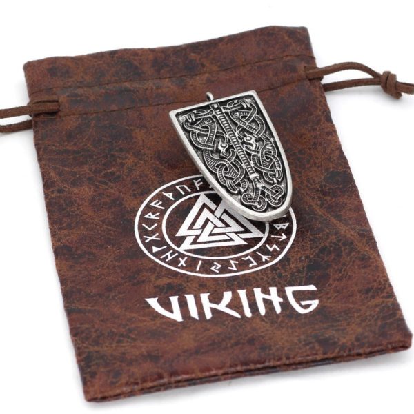 Wholesale Viking Rune Odin Celtic Wolf Odin Brooch on Sale