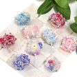 Wholesale 10pcs Full Diamond Pearl Rose Butterfly Diamond Ball Heavy Industry DIY Beads Cheap