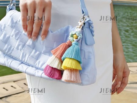 Wholesale Bohemian Tassel Pendant Hand Woven Fashionable Versatile Keychains Online