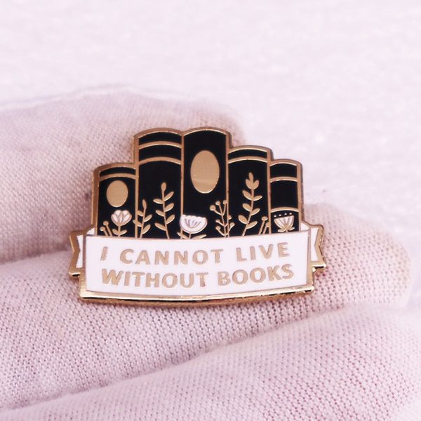 Wholesale Book Enthusiast Badge Brooch Fashion