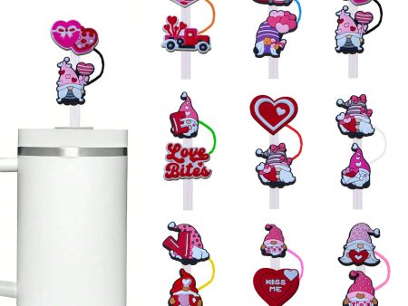 Wholesale Valentine s Day Creative Cartoon Double Head Straw Cap Xiyin Plastic Straw Plug Stanley Cup Straw Plug For Discount