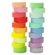 Wholesale Solid Color and Paper Tape 20 Color Set Rainbow DIY Decorative Bookkeeping Tape Cheap