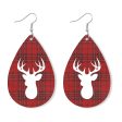 Wholesale 2 Pair Pack Christmas Elk Snowman Skin Earrings Are Popular Snowflake Earrings For Sale