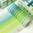 Wholesale Basic DIY Decorative Bookkeeping Tape Solid Color and Paper Tape Boxed For Cheap