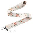 Wholesale 10pcs Small Daisy Lavender Flower Mobile Phone Lanyard Long Camera Work ID Durable Neck Lanyard For Sale