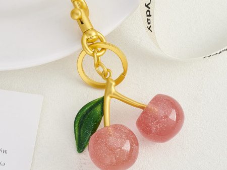 Wholesale Cherry Fruit Bag Pendant Cherry Creative Keychains Online Hot Sale