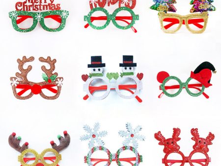 Wholesale New Christmas Decoration for Adults Kids Toys Gifts for The Elderly Snowman Antlers Creative Glasses Online Sale