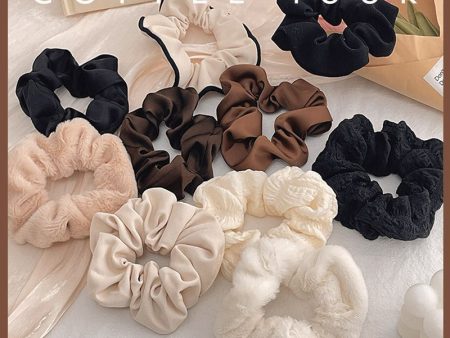 Wholesale Autumn and Winter milk brown Women s New Simple Head Rope Sweet Hair Accessories Fashion