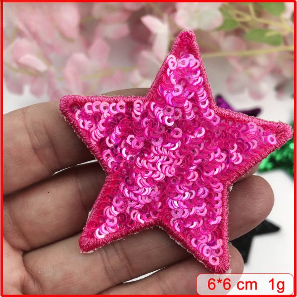 Wholesale 10pcs Bead Embroidery Sequin Embroidery Towel Embroidery Pentagram Star Shaped Clothing Accessory Patches Online