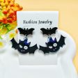 Wholesale  Hot sale Halloween Horror Ghost Acrylic Fashion Personality Print Earrings For Sale