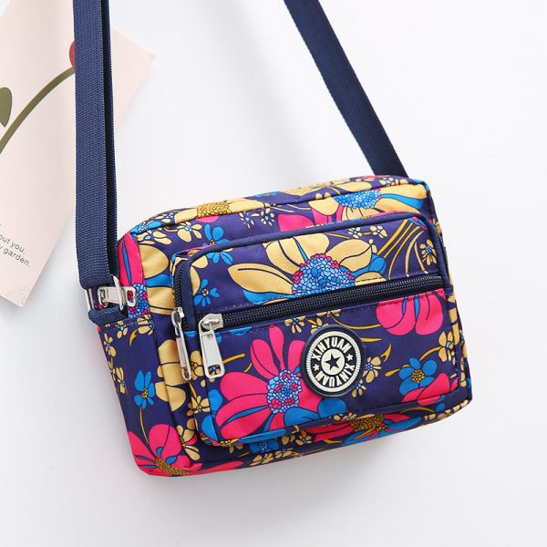 Wholesale Flower Cloth Diagonal Cross Oxford Cloth Canvas Shoulder Bags Hot on Sale