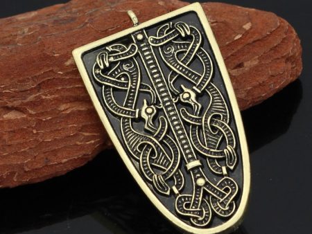 Wholesale Viking Rune Odin Celtic Wolf Odin Brooch on Sale