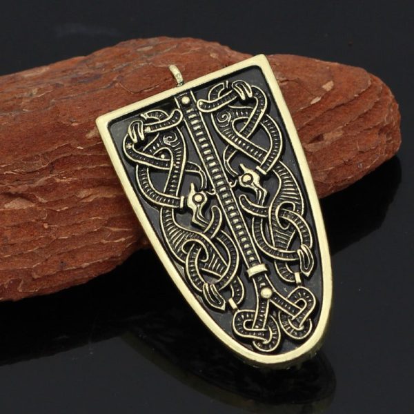 Wholesale Viking Rune Odin Celtic Wolf Odin Brooch on Sale