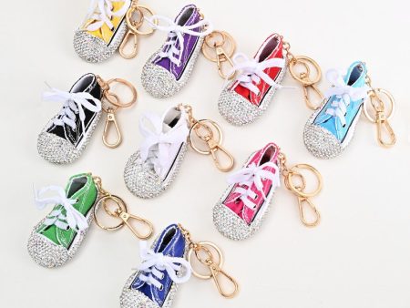 Wholesale Creative Cartoon Shoes Micro Diamond Keychains Online Hot Sale