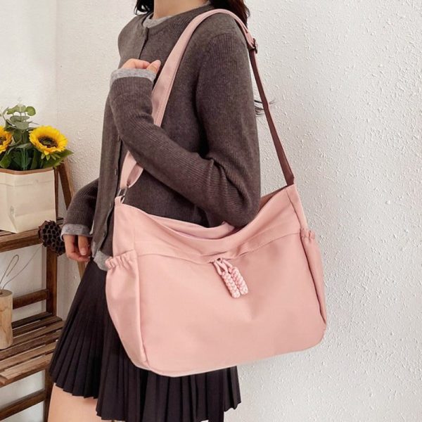 Wholesale Casual Large Capacity Canvas Commuting High-end Feel Tote Versatile Nylon Cloth Shoulder Bags Cheap