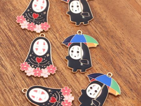 Wholesale 10pcs Japanese Cartoon DIY Alloy Oil Drop Pendant Cheap