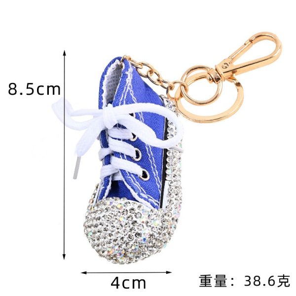 Wholesale Creative Cartoon Shoes Micro Diamond Keychains Online Hot Sale