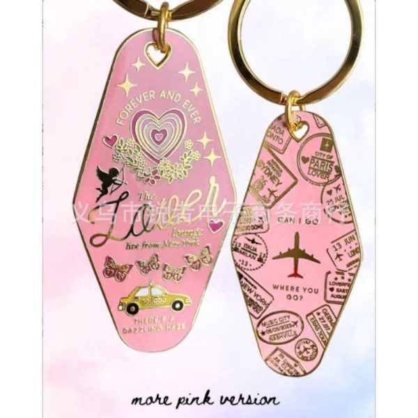 Wholesale 12 Types of Motel Metal Keychains Fashion