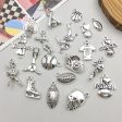 Wholesale 1 Antique Silver Alloy Simulation Rugby Baseball Series DIY Pendant For Cheap