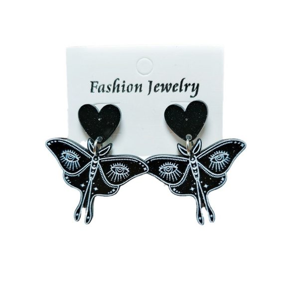 Wholesale  Hot sale Halloween Horror Ghost Acrylic Fashion Personality Print Earrings For Sale