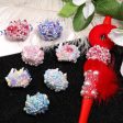 Wholesale 10pcs Full Diamond Pearl Rose Butterfly Diamond Ball Heavy Industry DIY Beads Cheap