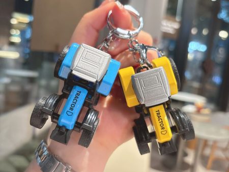 Wholesale Cartoon Creative Mini Farm Vehicle Mini Car Model Small Gift Keychains For Discount