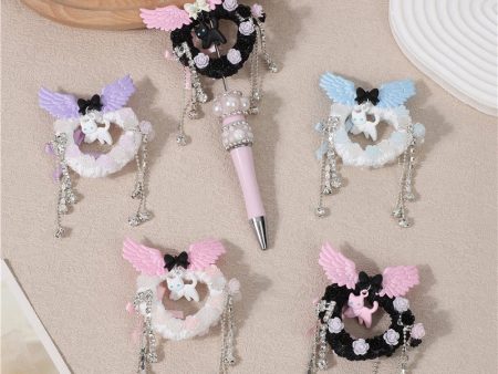 Wholesale Glow-in-the-dark DIY Acrylic Beads Pen Accessories with Diamond and Cat For Cheap