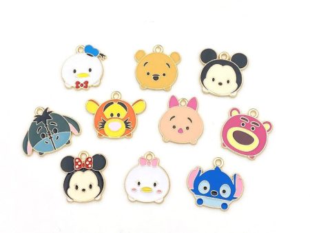 Wholesale 10pcs Cartoon Q Version Necklace Diy Oil Drop Alloy Pendant Online now