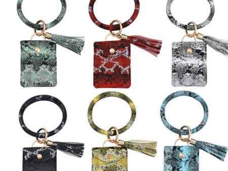 Wholesale Wrist Loop PU Leather Keychains For Discount