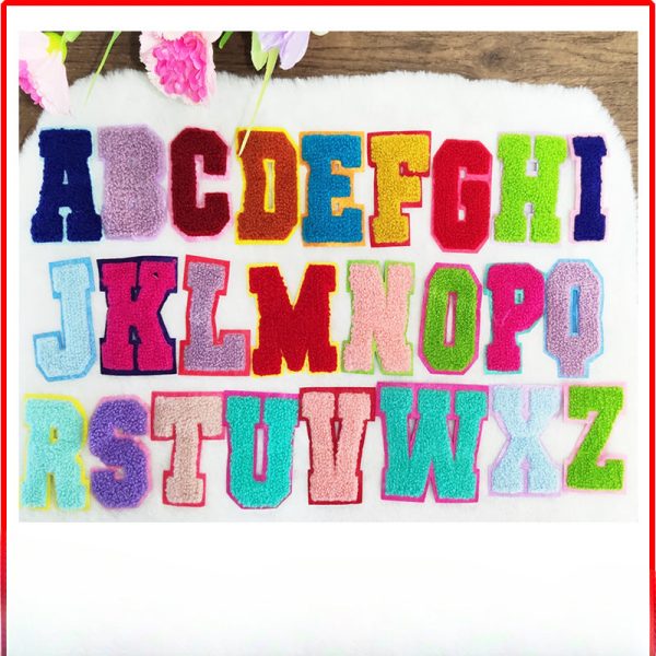 Wholesale 10pcs English Letter Cloth Stickers, Colored Towels, Embroidered Clothing Accessories, Patch Stickers For Cheap