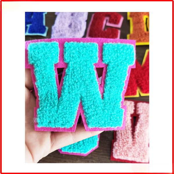 Wholesale 10pcs English Letter Cloth Stickers, Colored Towels, Embroidered Clothing Accessories, Patch Stickers For Cheap